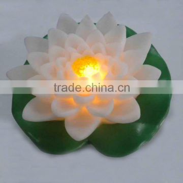 home decorative floating flameless romantic weeding led lotus flowers