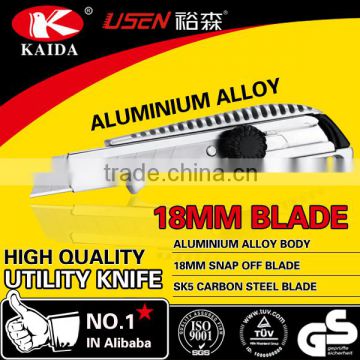 Aluminium Alloy 18mm Blade Twist Lock Utility Cutter