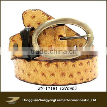 ZY-11191 2014 ostrich belt,leather for belts,leather belt factory