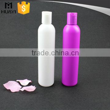 250ml HDPE disc top cap shampoo empty plastic bottle