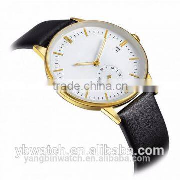 new item big number watch japan movt quartz leather watch lady