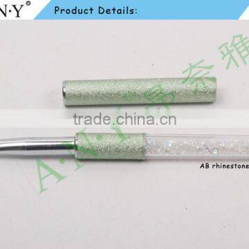 ANY 2016 New Design Acrylic Handle With Diamond Inside Oval Imported Nylon Hair Nail Art Gel Brush Pure Color Hot Sale photo-3