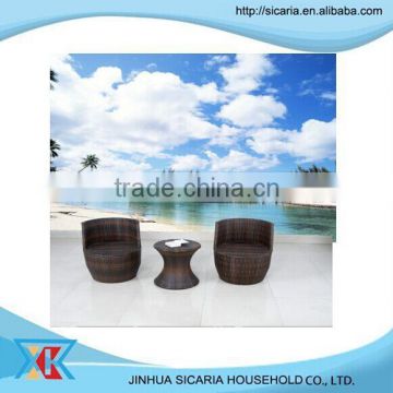 Fashion hot sale rattan wicker sofa set