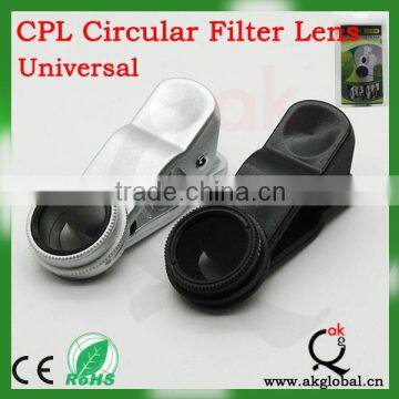 For smartphone 77mm universal Camera CPL Filter Lens