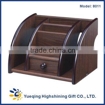 HY8012 Multipurpose office pen holder with drawer penholder