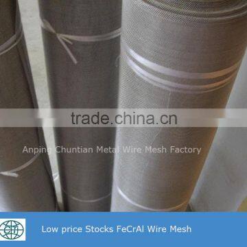 Hot Sales Low Price FeCrAl Heating Resistance Alloy Woven Wire Mesh photo-4