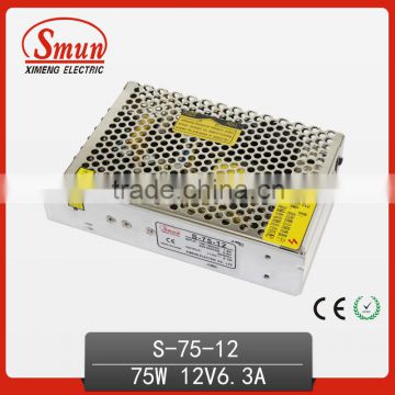 S-75-12 LED DC Power Supply For LED Lighting And LED Display 75W 12V 6A