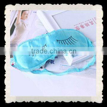 Travelling, home soft Chinese silk lace cute sleep eye mask