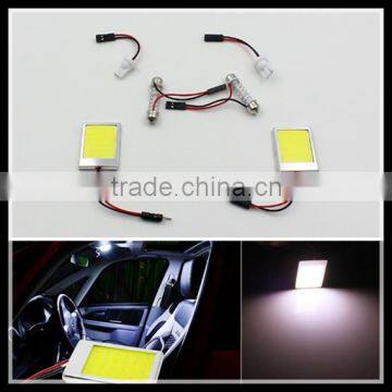 Parking 8W COB 24 Chip LED Car Interior Light T10 Festoon Dome Adapter 12V Panel light bulbs Auto car light source