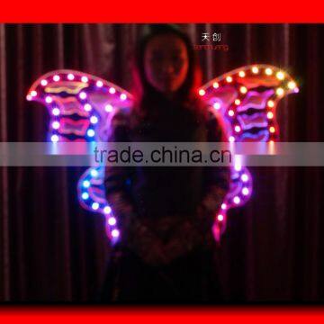 Wireless DMX512 Progammable LED Belly Dance Wings