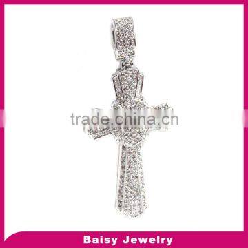 fashionable stainless steel wholesale suppliers pave diamond pendant jewelry