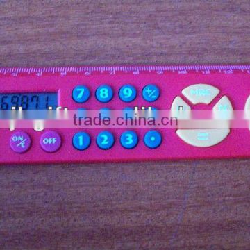 15cm plastic scaler ruler with calculator