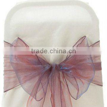 ORGANZA SASH CHAIR SASH BOWS COVER FOR WEDDING DECOR SASHES BOW PARTY