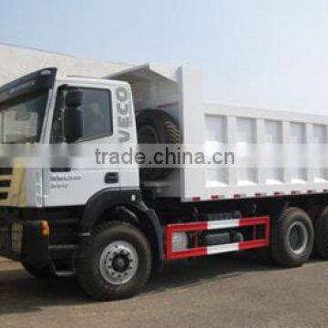 2014 New Condition:IVECO GENLYON 6x4 rear dump truck tipper truck for sale,Euro III CURSOR diesel engine from China manufcturer