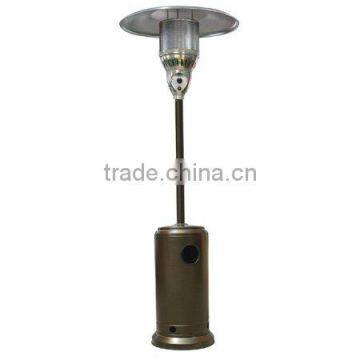 Stand-up patio heater golden hammered