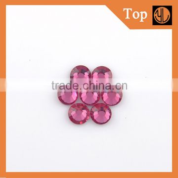 Wholesale Rose color Non hotfix flatback crystal rhinestone for decoration