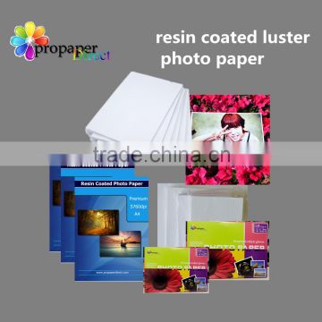 Premium waterproof 260gsm resin coated luster micro-porous photo paper