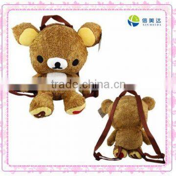 Funny plush rilakkuma backpack