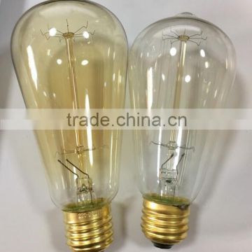 Wholesale Price 40W 60W Retro Vintage Edison Bulbs Light E27 Incandescent Bulb ST64 Filament Bulb Edison