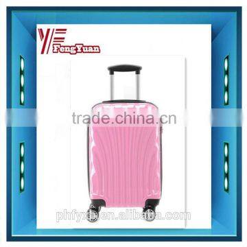2015 China Factory Lovely Pink Wave Point Printing Luggage for Girls ,ABS /PC Light Luggage photo-2