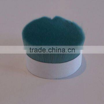 green nylon hair for eye brush,PBT fibre,synthetic hair,taklon hair