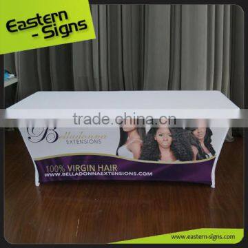 Custom Printed Trade Show Table Covers Cheap Multi-Color Table Cloth