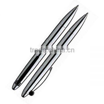 Metal Ballpoint Pen Shiny silver chrome