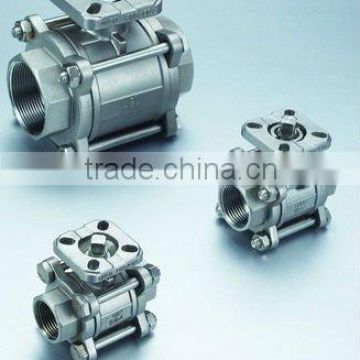 Three piece ball valve