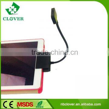 New Design White 3 LED Foldable Book Reading Lamp Led Book Light With Clip photo-4