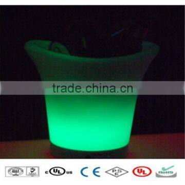 Illuminous LED Ice Bucket oval shaped ice bucket