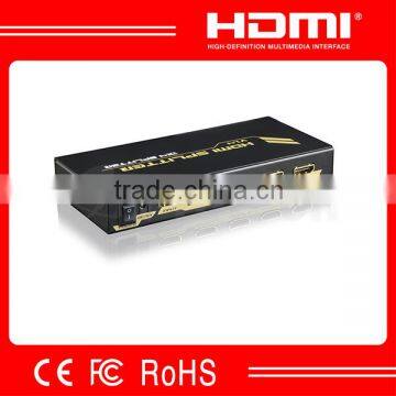 Lastest HDMI Splitter 4 ports 1x4 Metal Case support full 3D 340MHz