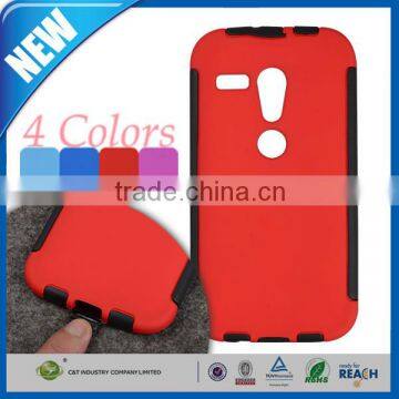 C&T 4 Colors 2 in 1 TPU Bumper Hybrid Cover Case For Motorola moto g