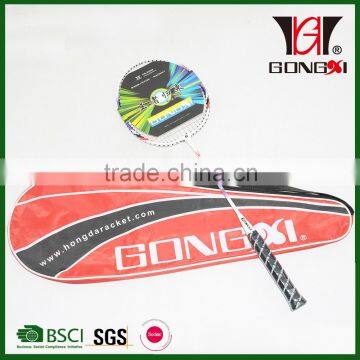 GX-6006 VIOLET good design aluminium&steel racket badminton/different parts badminton racket with badminton stringing