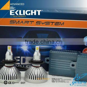 EK LIGHT Smart System New And Hot Auto LED Headlight Car Led Headlight H4 H7 H8 H11 9005 9006 led headlight for motorcycle