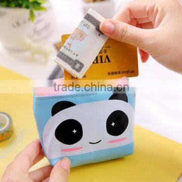 Hot Sale Fashion PU Leather Zipper Cartoon Animal Printing Pouch Wallet Fancy Promotional Gift Plastic Handbag Euro Coin Purse photo-2