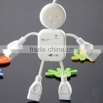 Small USB Four Port HUB USB2.0 USB Extension Splitter Dragging Quarters Line For Car Household Free Shipping photo-2