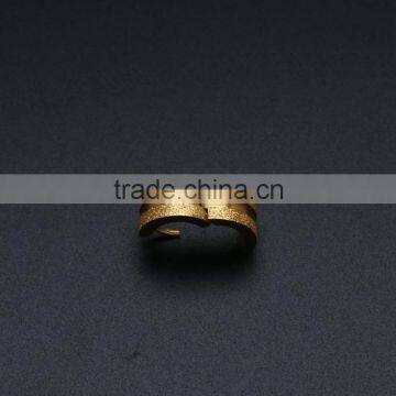 Gold Plated Stainless Steel Cartilage Self Piercing Hoop Earrings photo-2