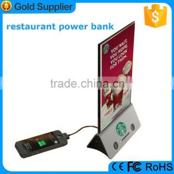 4 usb output power bank charger for restaurant