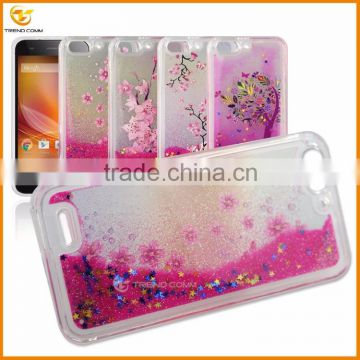 china supplier glitter liquid case for Alcatel pop 3 5.5