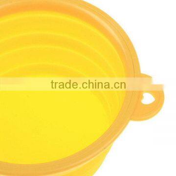 china top sell bottom price foldable silicone pet bowl