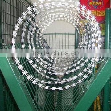 Razor blade barbed wire mesh for sale