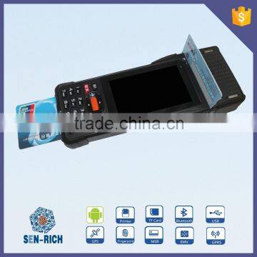 Android Handheld POS Terminal with Thermal Printer,MSR,WIFI,3G,RFID(EP9000)