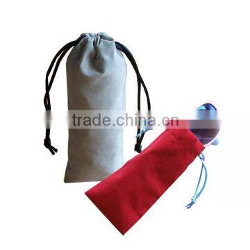 logo design printing custom velvet sunglasses pouch