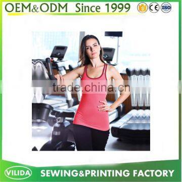 OEM Dry Fit Sports Wear Plain Gym Yoga Tank Top/blue Vest/singlet Women by Guangzhou Garment photo-4
