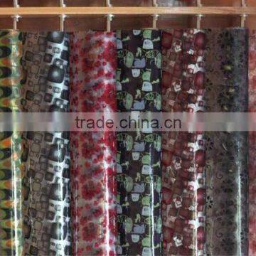 tablecloth PVC film/ printed PVC film/PVC decorative film/super clear PVC film / /crytal pvc film