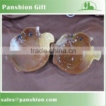 Harvest decorative ceramic squirrel shape plate
