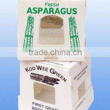 Asparagus corrugated plastic packaging box