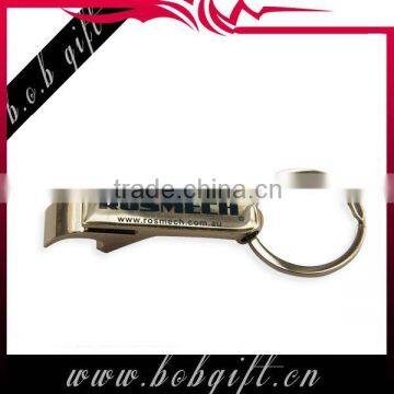 zinc alloy customer metal keyring bottle opener