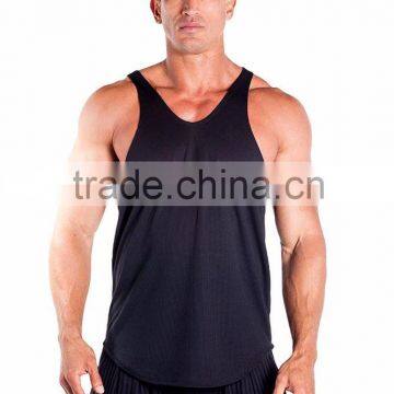 Daijun OEM High Quality Any Colour Avaliable 180g Custom Black Cotton Wholesale Bodybuilding Stringer Tank Top photo-2