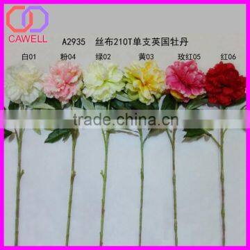 wholesale single stem 6 colors available fake english peony flower